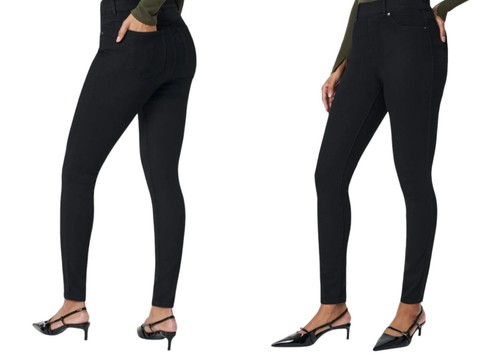 SPANX The Perfect Pant Ankle 4-Pocket Elastic Waistband. Large Excellent Cond.