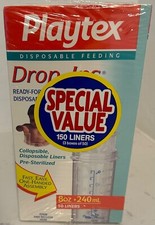 Vintage Playtex Drop Ins Baby Bottle Liners 150 total Sealed