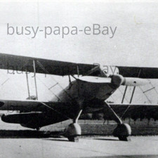 1930s RPPC Flying Fighter Jet In The Air Aircraft Airplane Real Photo Postcard