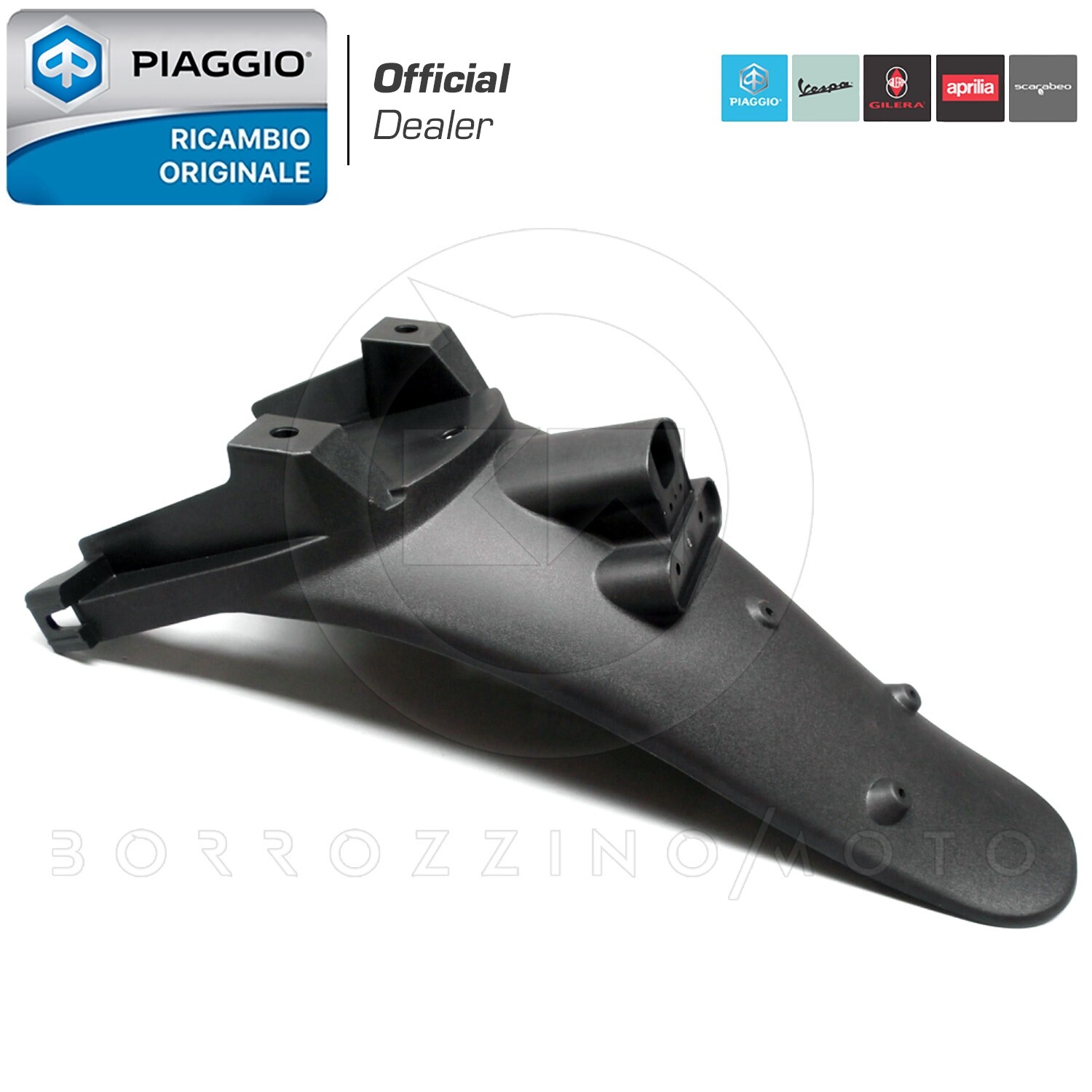 PARAFANGO POSTERIORE PORTATARGA ORIGINALE PIAGGIO BEVERLY TOURER 125 2007-2010