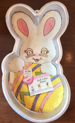 Wilton Cake Pan Peek a Boo Bunny Easter Egg  2105 4395 Mold Instructions 1992