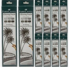 10 Packs of Faber-Castell Graded Drawing 60x Pencils 2B 3B 4B 5B 6B 8B Each Pack