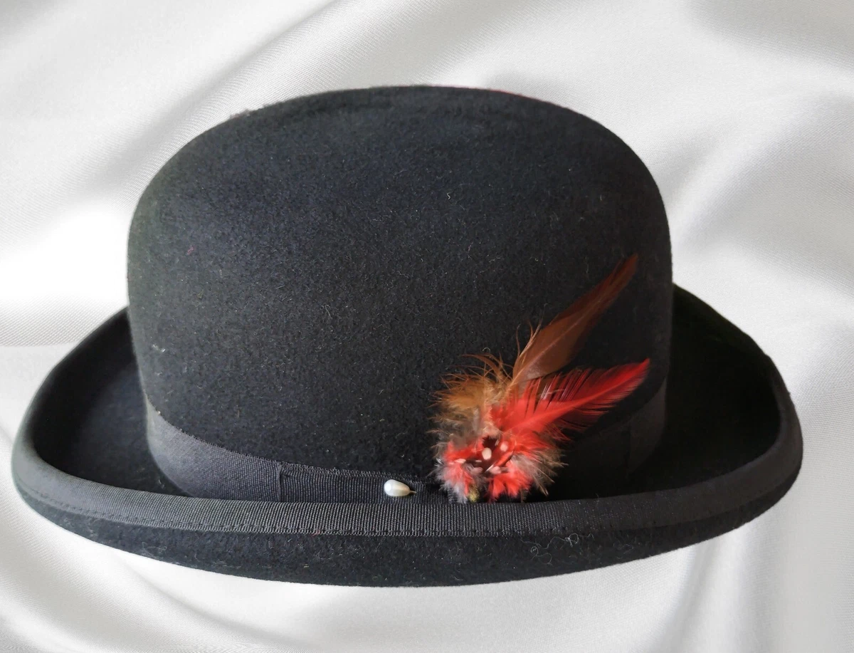 Equestrian Bowler Hat for Shows Lined Black Size M eBay