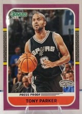 2022-23 Panini Donruss, Retro Series Purple Press Proof, Tony Parker #11