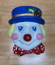 Vintage Clown Head/Face Ceramic - Hand Painted