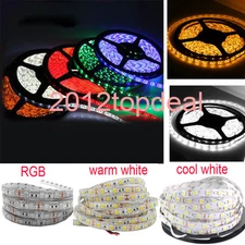 0.5M-5M SMD 5050 RGB white Waterproof 300 LED Flexible 3M Tape Strip Light DC12V