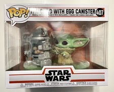 The Mandalorian The Child With Egg Canister Funko Pop FIGURE Deluxe #407 NEW 5”