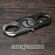 CAO Double Blade Stainless Steel Ornate Sure-Cut Cigar Cutter