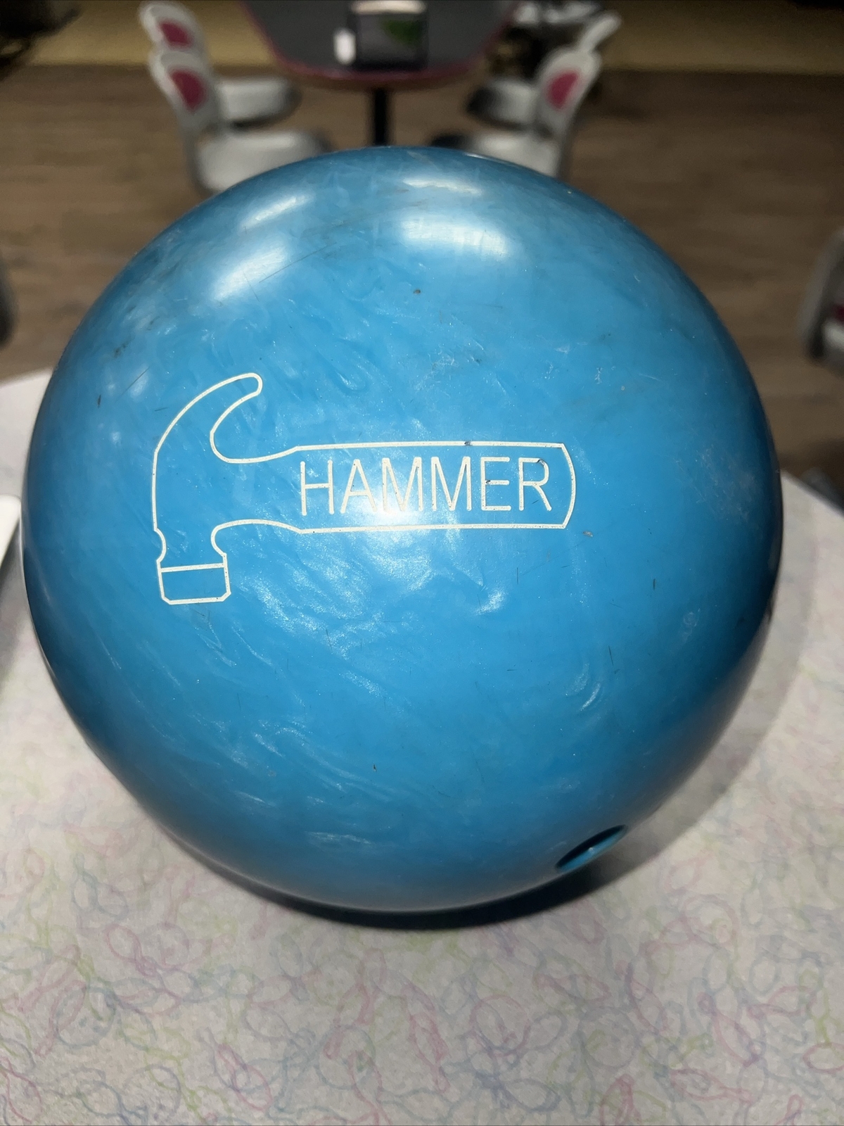 Used 15 Lb NU BLUE HAMMER Bowling Ball Used BOWLING Balls Dot Com eBay