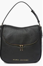 MARC JACOBS BLACK PEBBLED LEATHER HOBO BAG #M0016930 SOLD OUT WRAPPED BNWT $495