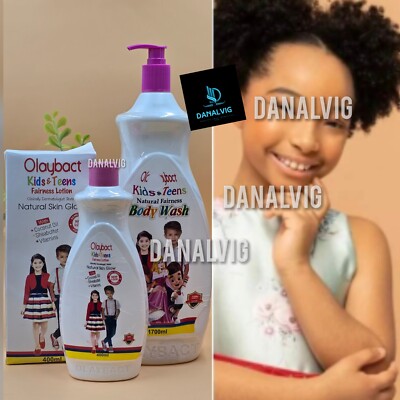Olaybact kids & Teens fairness natural skin glow lotion with Shower Gel 2 In 1