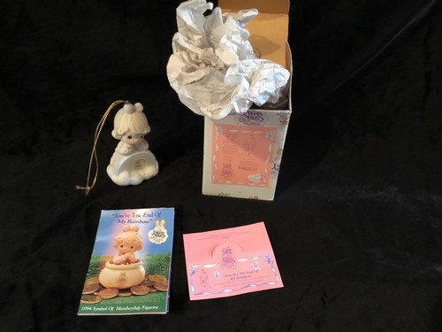 Precious Moments YOU ARE THE END OF MY RAINBOW PM 041 1994 ORNAMENT MEMBERS ONLY - Picture 8 of 14