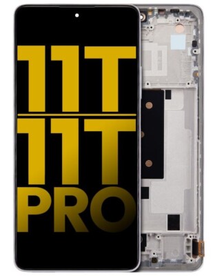 Original OLED Display Screen With Frame For Xiaomi 11T/11T Pro (Moonlight White)