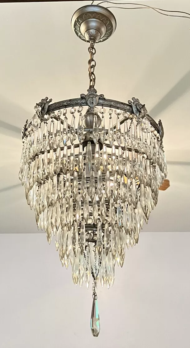 1920s crystal chandelier deals