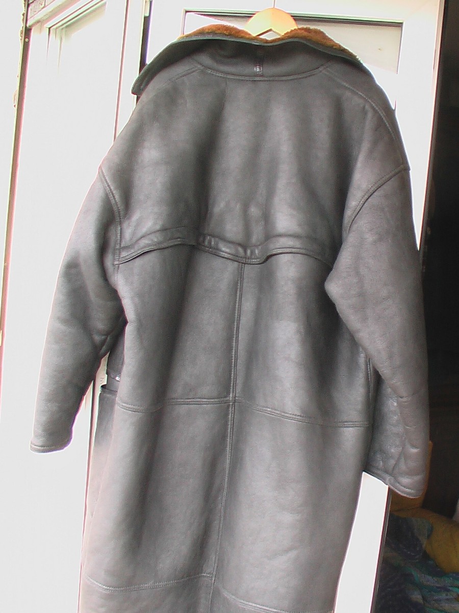 Caban Sherpa En Cuir Et Laine Mixte Marithé & François Girbaud – Taille 54/56, Noir