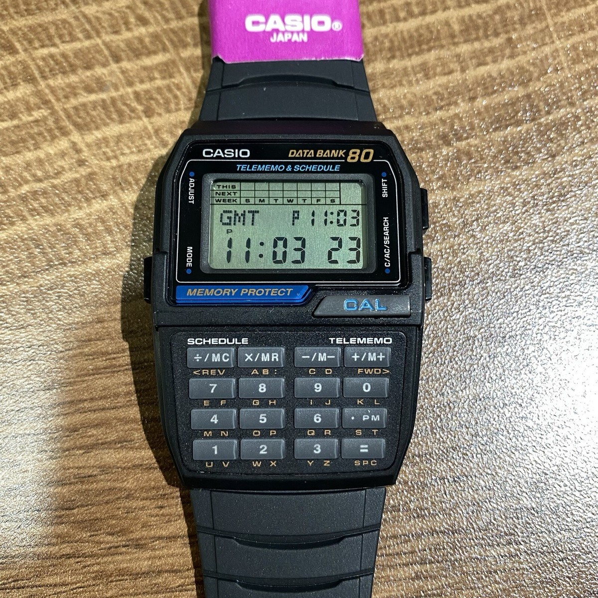 Vintage Casio DBC-80-1 Databank WORLD TIME Rare Calculator Vintage Casio DBC-80-1 Databank WORLD TIME Rare Calculator