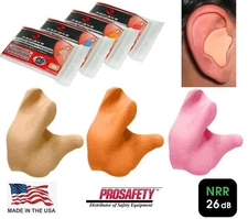 Custom Molded Easy Reusable Ear Plugs Molds 10 Minutes NRR 26 Hearing Protection