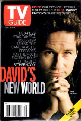 TV GUIDE 1999 - X-FILES FOX MULDER DAVID DUCHOVNY COVER - NEW & MINT IN PLASTIC
