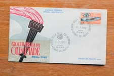 COMMEMORATIVE POSTCARD GAMES OF THE SEVENTEENTH OLYMPICS ROME 1960 (F1026)