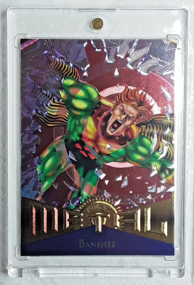 1995 FLEER MARVEL METAL CARD 84 BANSHEE