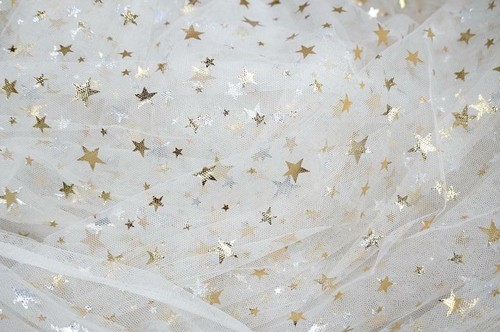 Abito da ballo velo da sposa fai da te stampa stella oro tulle rete tessuto pizzo - Foto 8 di 9