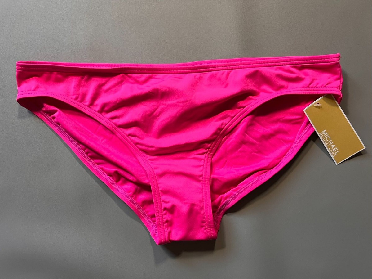 New! Michael Kors 2 PC Halter Bikini Swim Set MK Logo Ring