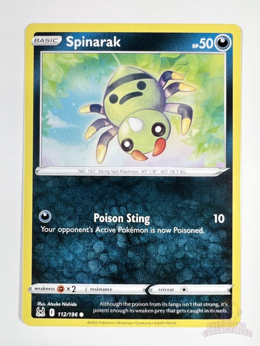 2022 Spinarak 112/196 - Lost Origin - Common - Pokemon Card TCG | eBay