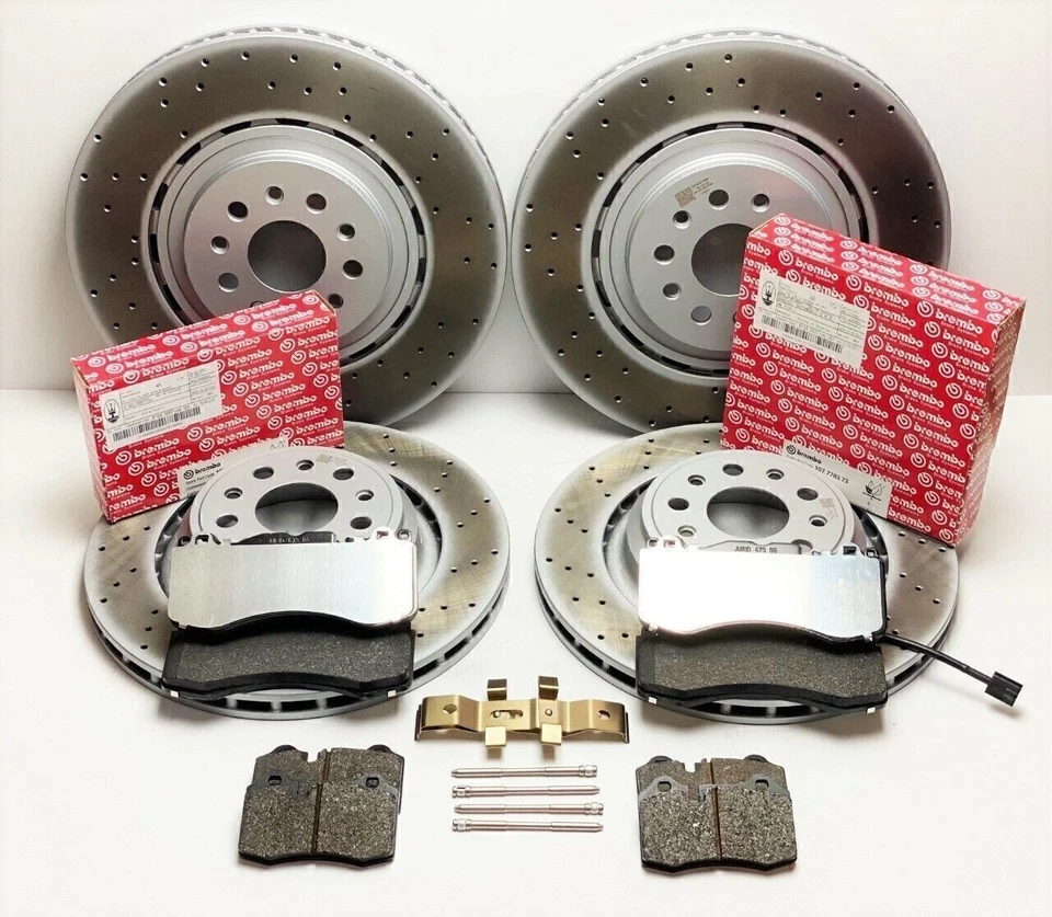 Maserati Quattroporte GTS Front & Rear Brake Pads & Rotors - Genuine US Foto 3 de 4