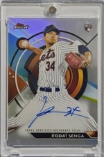 MLB Koudai Senga 23 Topps Finest Autographed Rookie Card