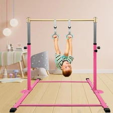 Gymnastic Kip Bar Horizontal Bar for Kids Girls Junior 3 to 5 Adjustable Height