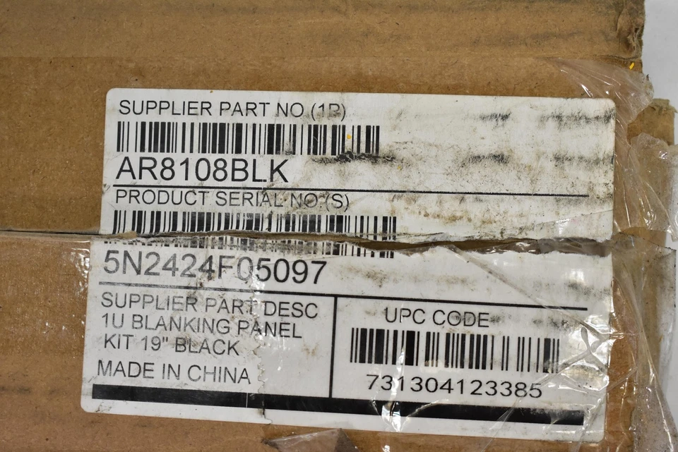 APC Netshelter AR8108BLK 1U Blanking Panel Kit 19" Black Rack Mount Server New - Image 4 of 4