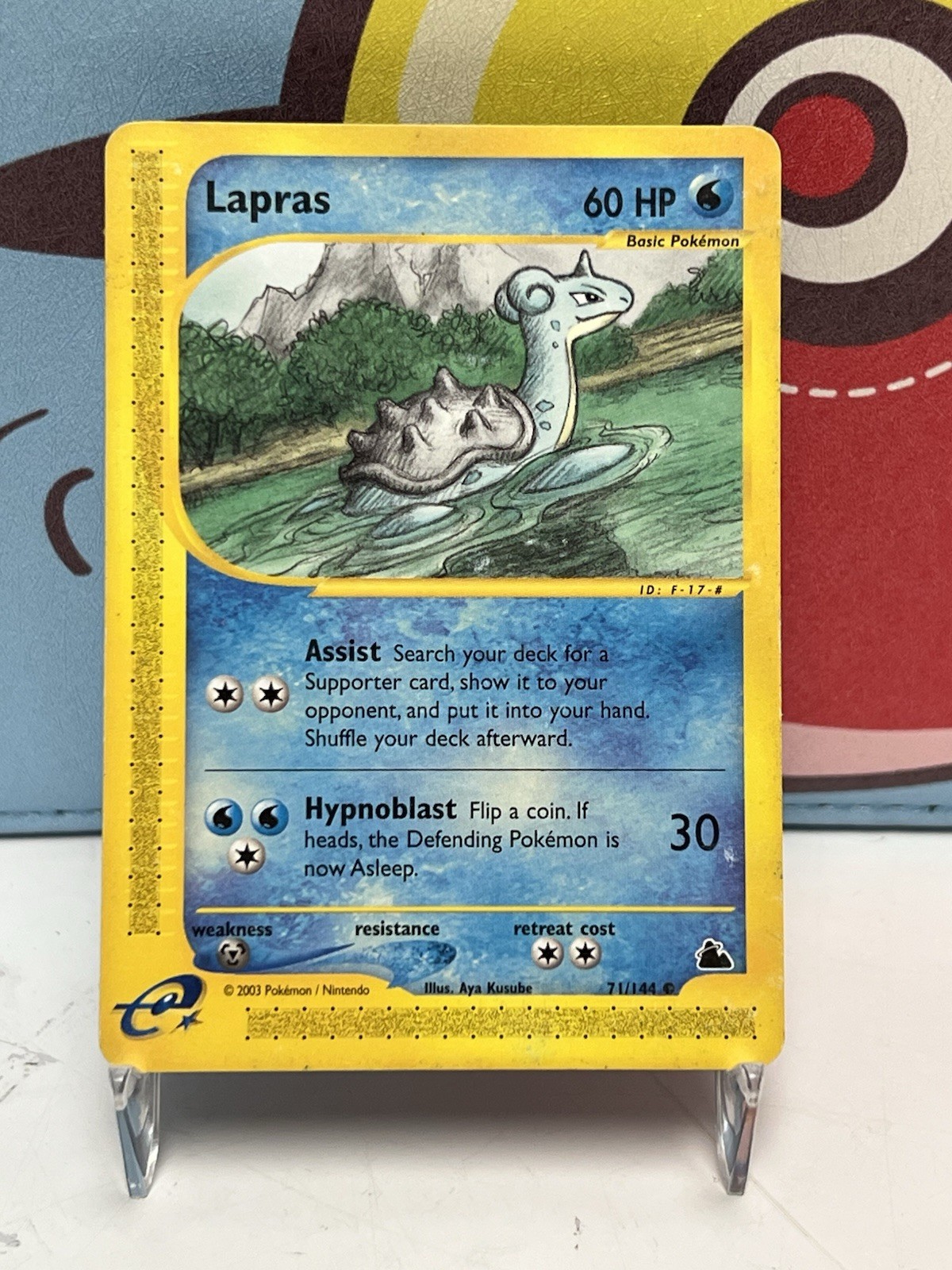Pokemon TCG 2003 Lapras 71/144 Common Skyridge Vintage Excellent Condition Mint