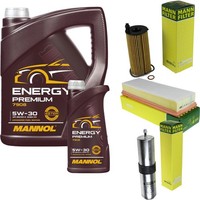Inspektionspaket 6L Mannol Premium 5W-30 FüR BMW F25 Xdrive20D Sdrive18D F26 F15