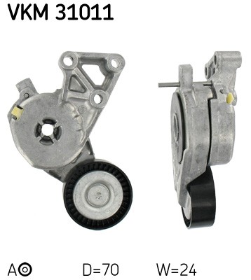 SKF VKM 31011 Tensioner Pulley, V-ribbed belt for, Audi, Seat, Skoda, VW