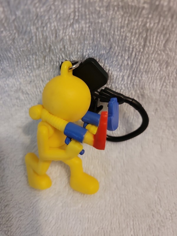 Poppy Playtime Yellow GrabPack Hand Character Keychain Backpack Clip Toy Figure