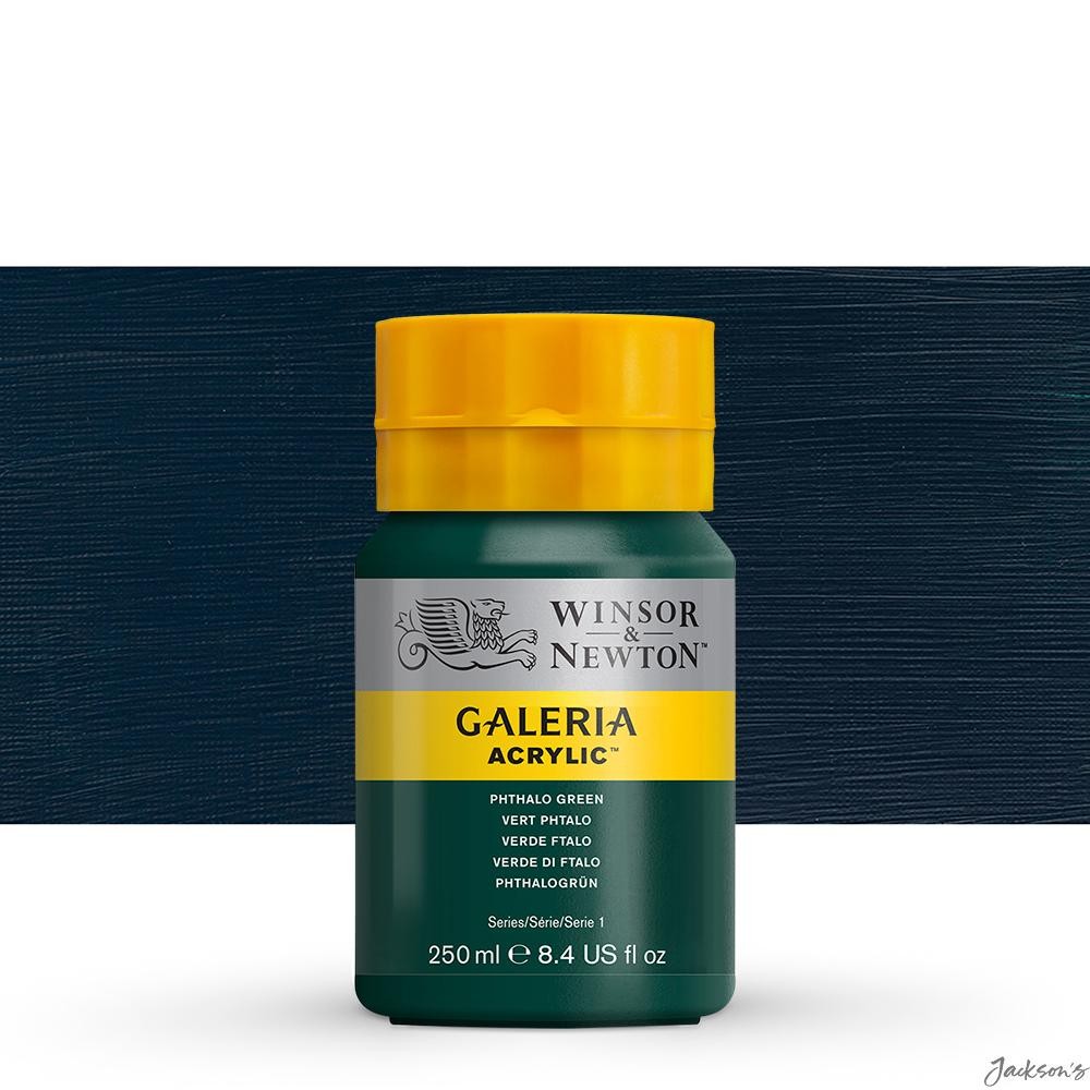 Winsor & Newton Galeria Acrylic Paint Phthalo Green 250ml For Artists Painting