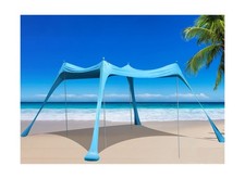 BOTINDO Family Beach Tent Canopy Sun Shade, Pop Up Grande Beach Tent Sun Shel...