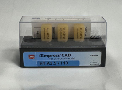 Ivoclar Vivadent IPS Empress CAD, Farbe:  HT A3,5 Größe: I 10;  3 Stück OVP