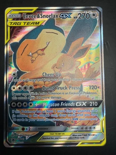 Eevee & Snorlax-GX #SM169 - Pokemon Sun & Moon Black Star Promos - NM✨🔥