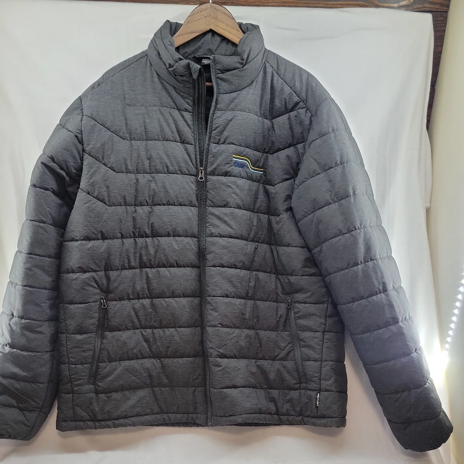 Landway Outerwear Puffer Jacket men's 2XL Polyfit technology dary grey