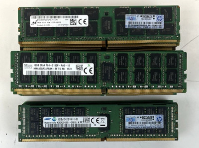 x24 16GB DDR4 Server RAM Sticks. 384GB Total. PC4-2133P. Mixed Brands ...