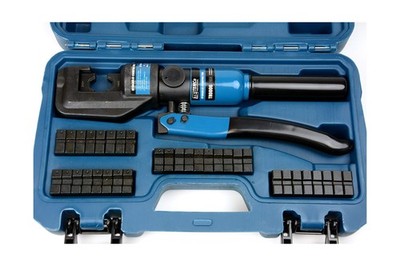 TEMCo Lug Crimper Tool TH0012-8 AWG - 0000 AWG (4/0) DIELESS Inspringen Elektrische Batterij Terminal Kabel Draad 5 Jaar Garantie door Temco