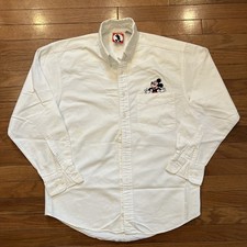 Vintage Mickey Mouse Button Down Shirt Mickey Inc Embroidered Pocket Mens M