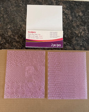 Sculpey Flexible Texture Sheet Edgy 2 Pieces Gently Used