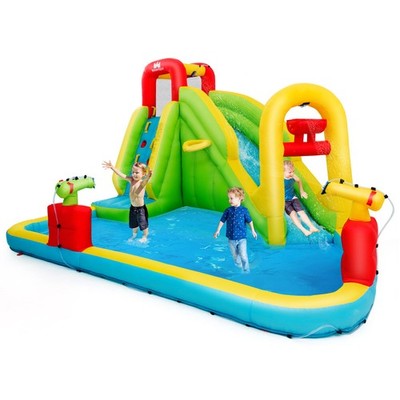 Inflatable Splash Water Bounce House Jump Slide Bouncer Kid  Without Blower