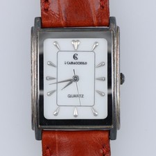 Orologio I Caracciolo Uomo Donna Argento 925 Quartz Rettangolare Vintage