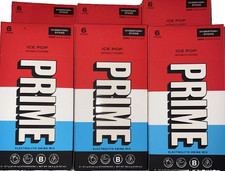 6 Prime Ice Pop Powder Hydration Electrolyte Boxes 36 Total Packets Exp: 04/2027