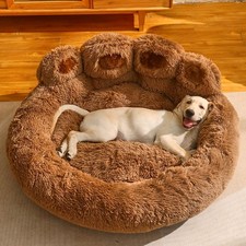 Fluffy Dog Bed Winter Warm Large Pet Products Small Sofa Baskets Pets Kennel Mat