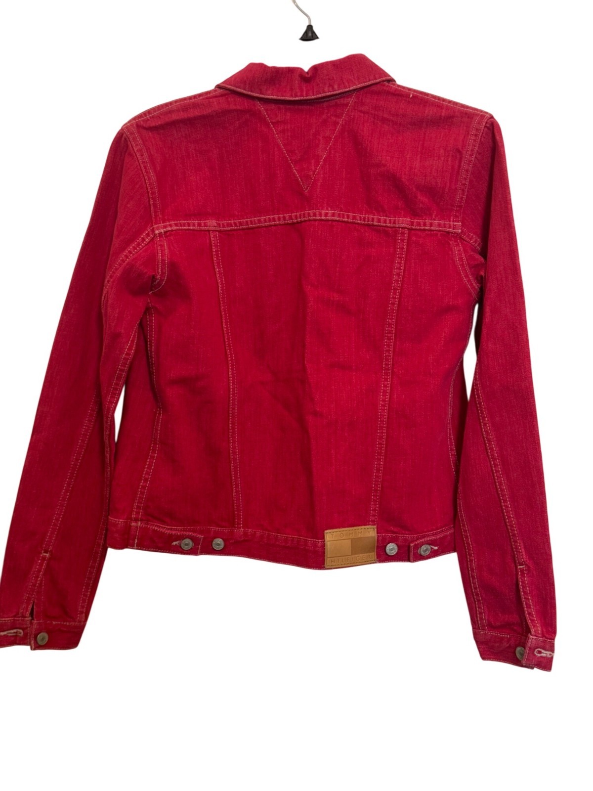 Tommy Hilfiger Womens Pink Denim Jacket S image 2