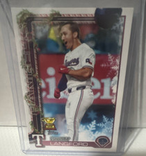 Topps Holiday 2024 Wyatt Langford Texas Rangers Rookie Baseball Card H87